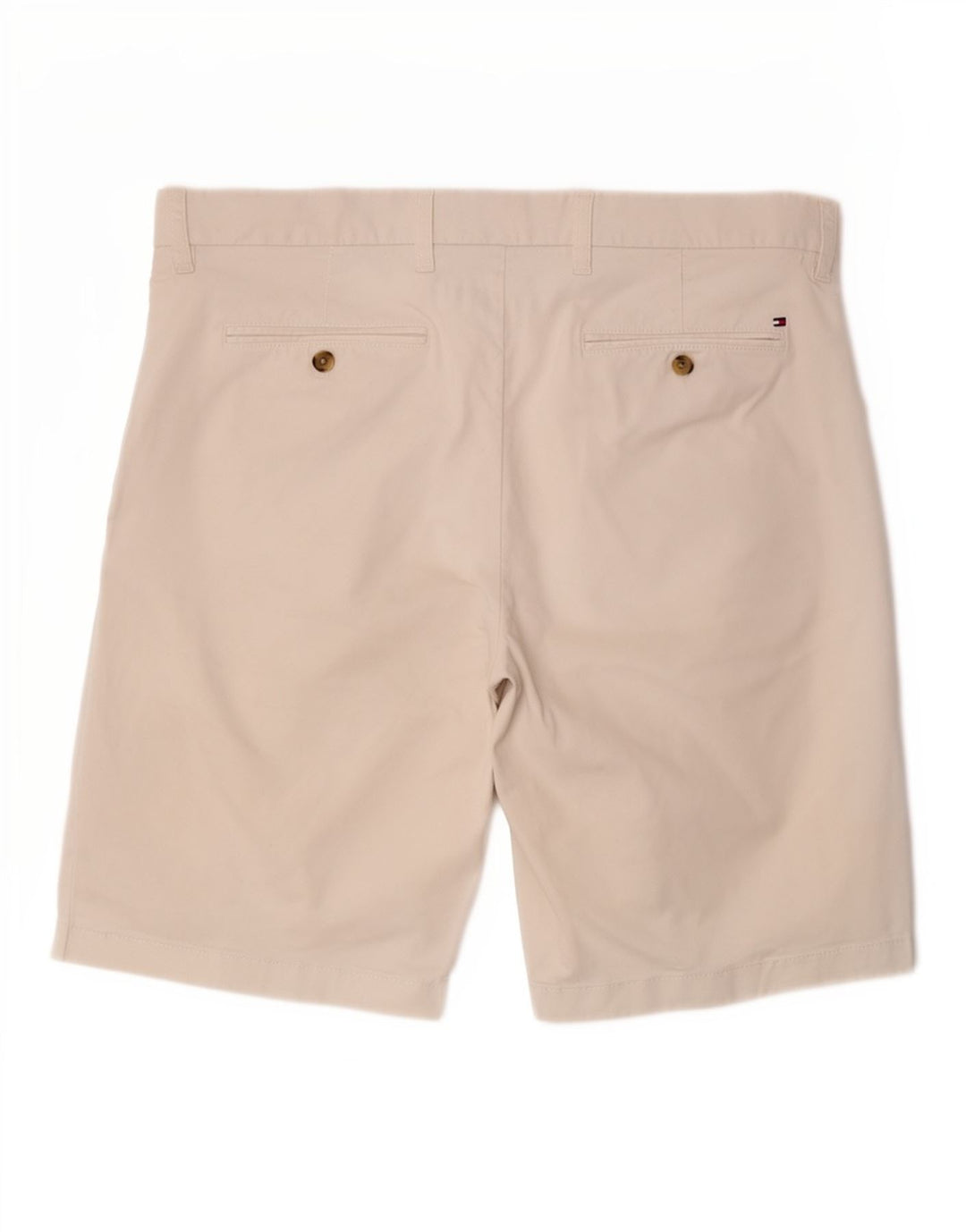 Tommy Hilfiger Herre Chino Shorts W36 Stor Hvid Bomuld