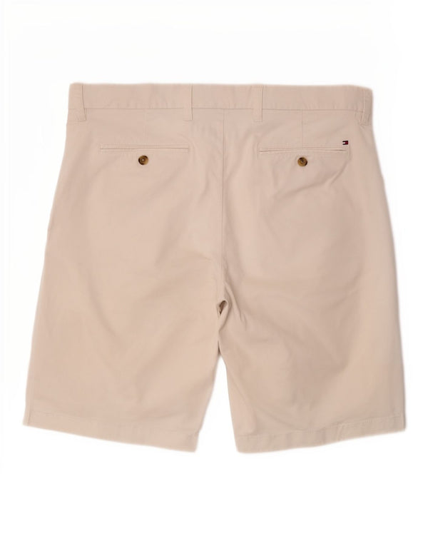 Tommy Hilfiger Herre Chino Shorts W36 Stor Hvid Bomuld