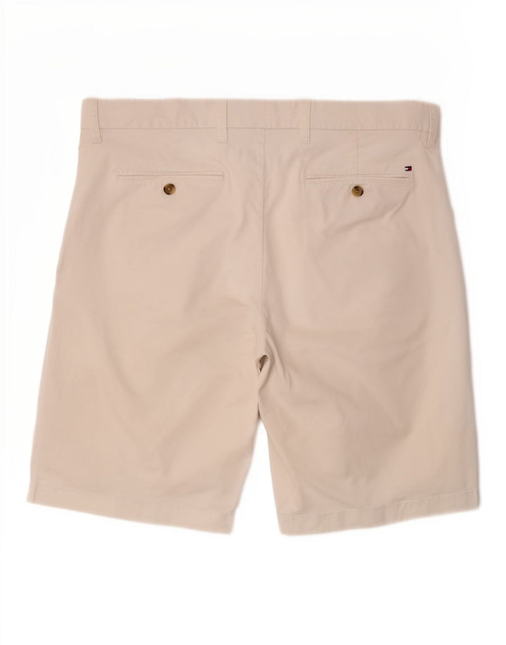 Tommy Hilfiger Herre Chino Shorts W36 Stor Hvid Bomuld