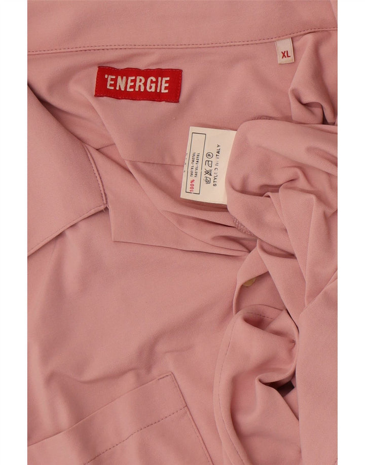 Energie Herre kortærmet skjorte XL Pink Tactel