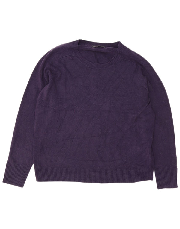 Marks & Spencer Dame sweater med rund hals DK 18 XL Lilla Akryl