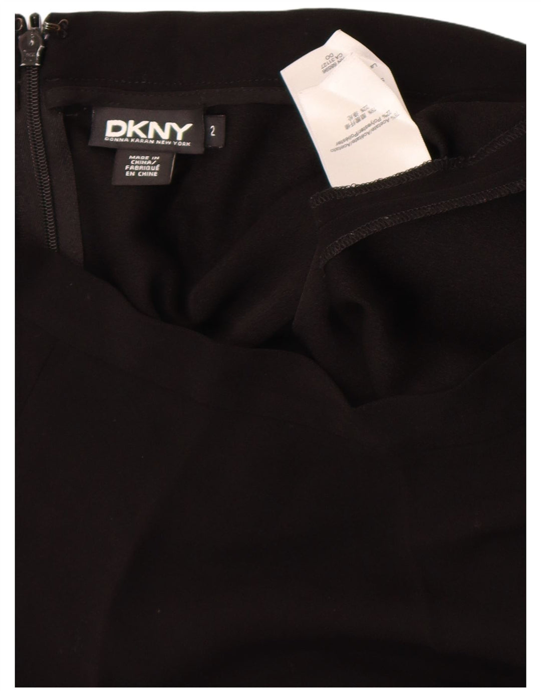 Dkny Dame A-Line Nederdel US 2 XS W24 Sort Acetat