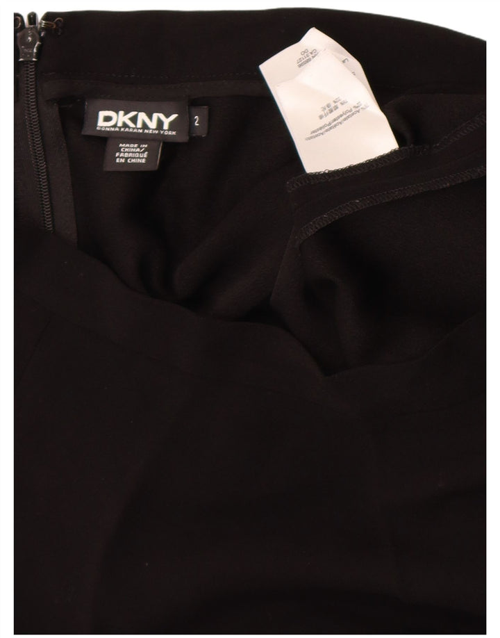 Dkny Dame A-Line Nederdel US 2 XS W24 Sort Acetat