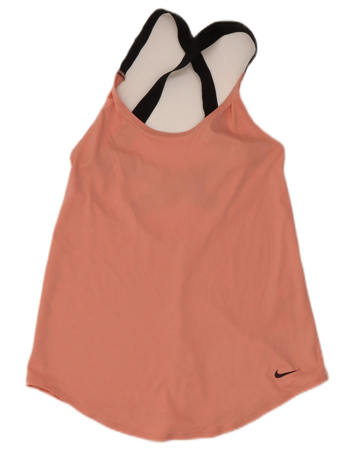 Nike Dame Dri Fit Vest Top UK 4 XS Pink Polyester