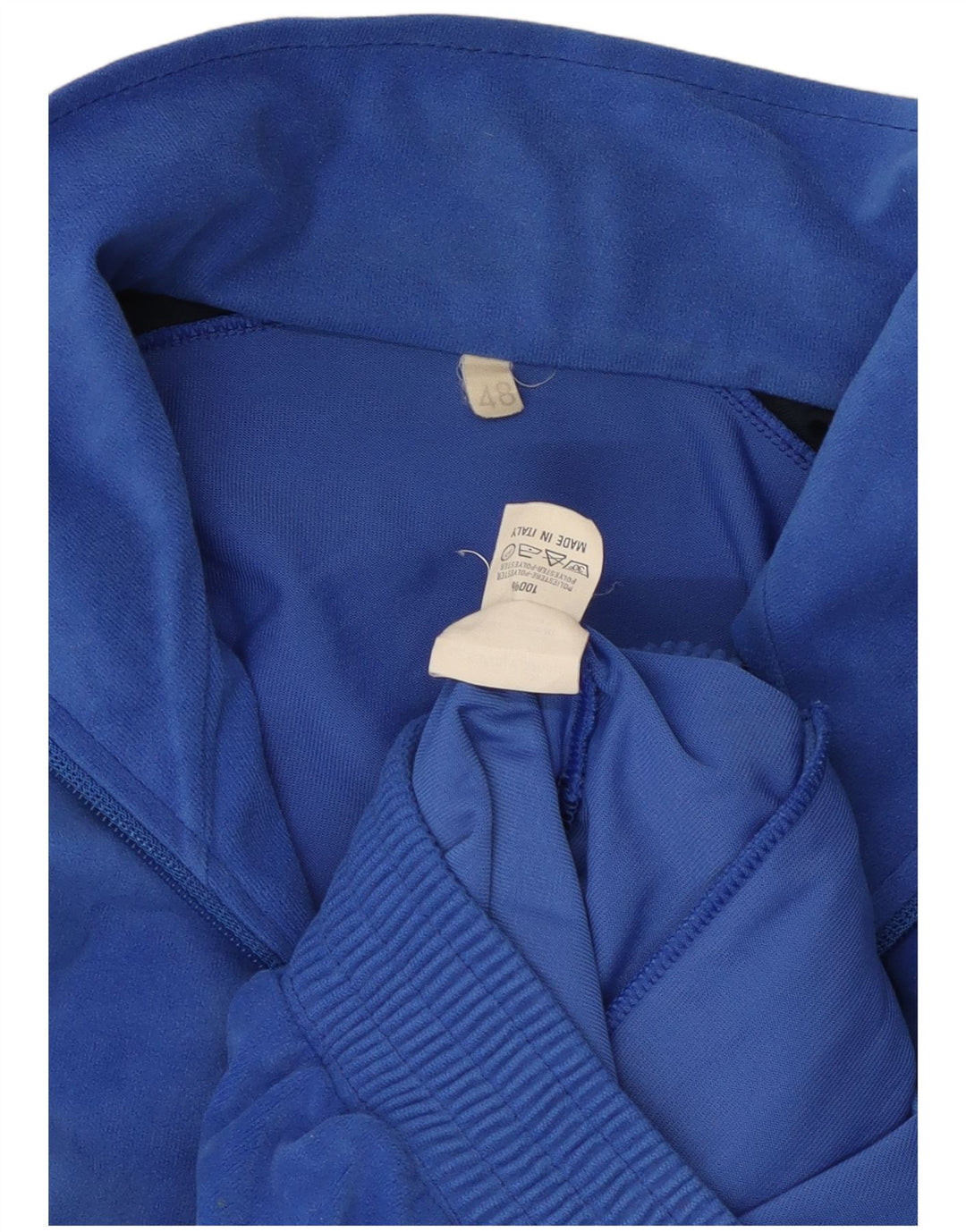 Vintage træningsdragt til mænd Topjakke IT 48 Medium Blue Colourblock Polyester
