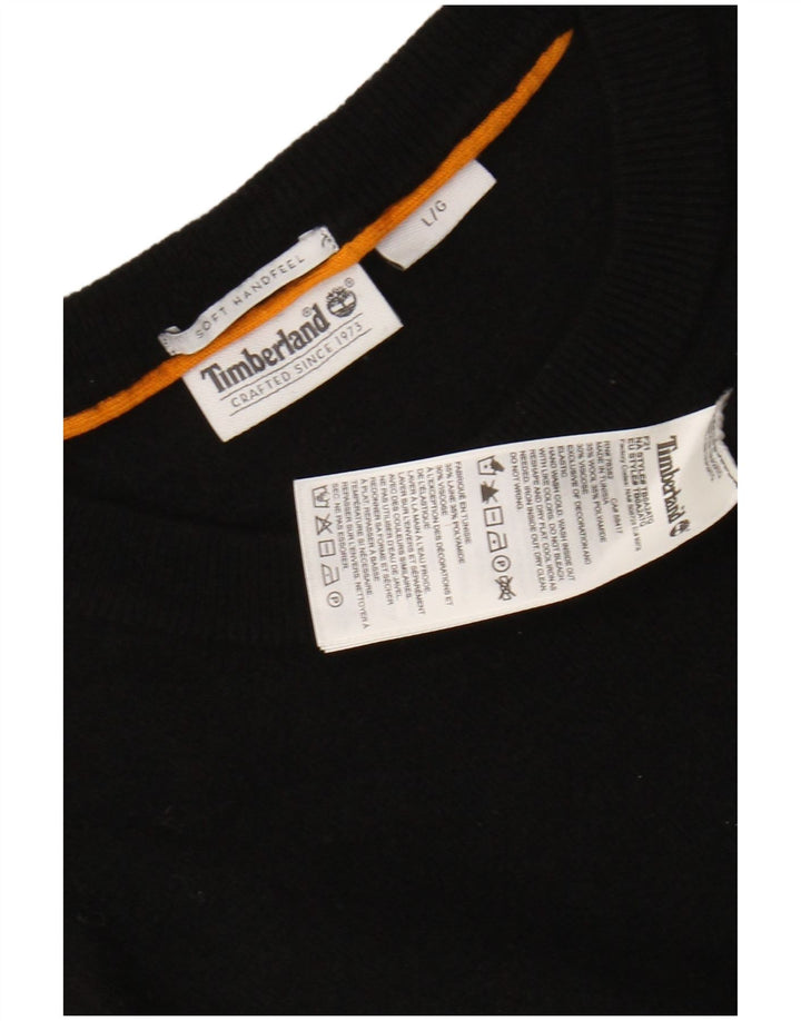 TIMBERLAND Dame sweater med rund hals DK 16 Stor sort uld