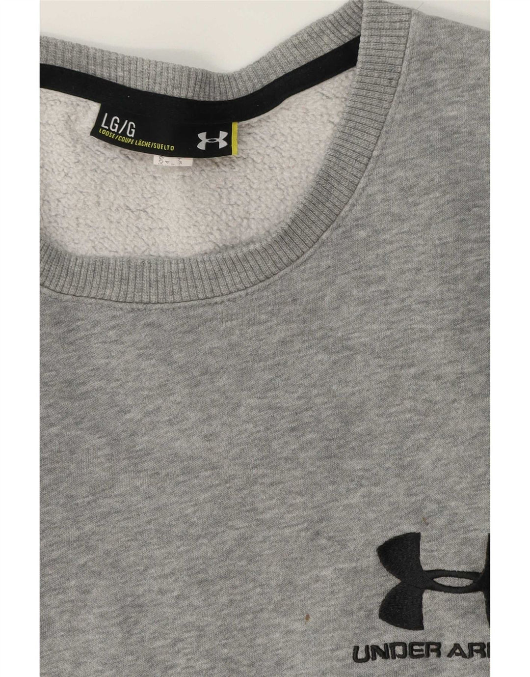 Under Armour Herre Grafisk Sweatshirt Jumper Large Grå Flecked
