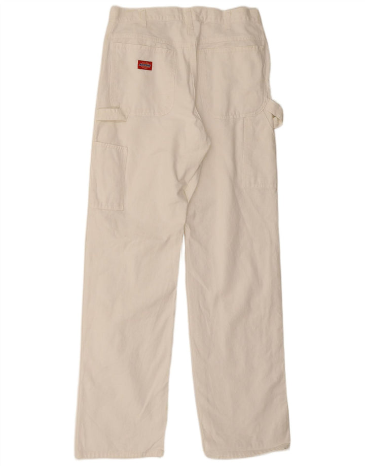 DICKIES Herre Cargo Straight Jeans W32 L34 Hvid