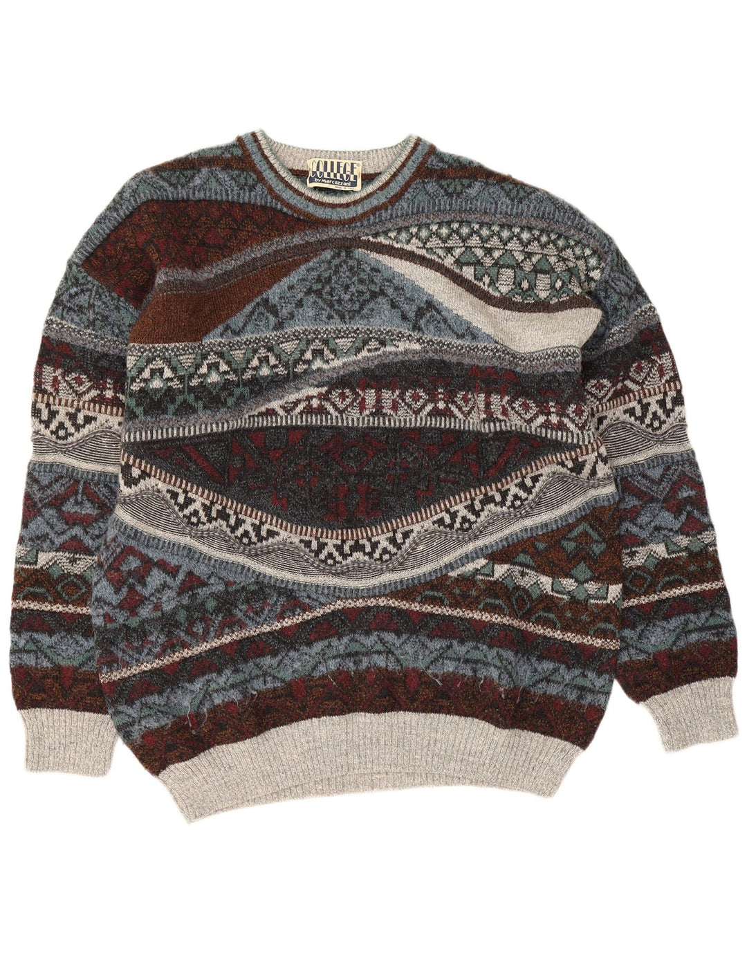 College By Marcazzani Herre Crew Neck Jumper Sweater IT 52 Large Multicolour