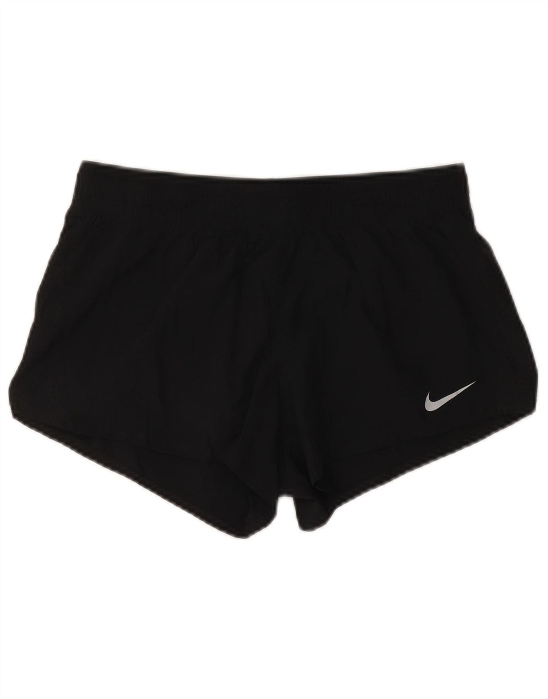 NIKE Dri Fit sportsshorts til kvinder UK 12 Medium Sort polyester