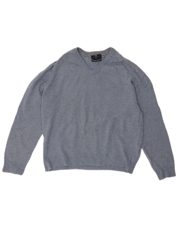 Marks & Spencer Herre Blue Harbor V-hals sweater Medium Blue