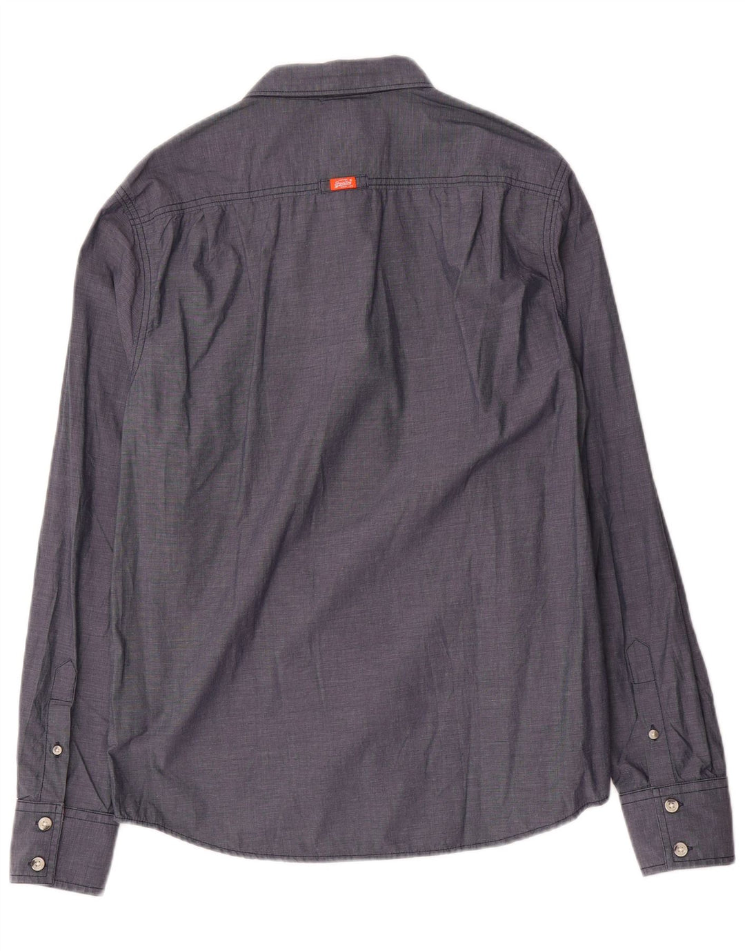 Superdry herreskjorte XL marineblå bomuld