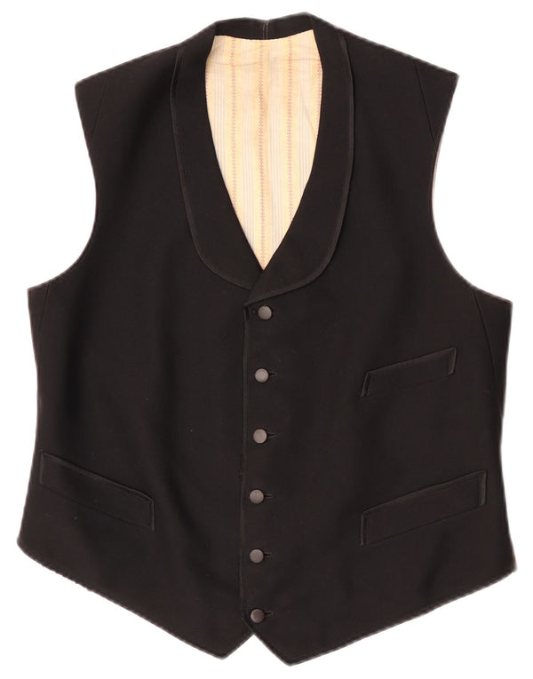 Vintage vest til mænd, medium sort