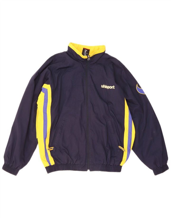 Uhlsport Herre grafisk træningsdragt Topjakke Medium Navy Blue Colourblock