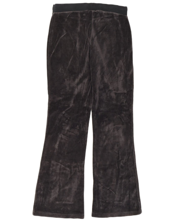 Champion Womens Velour Træningsdragt Bukser UK 12 Medium Grey Tie Dye