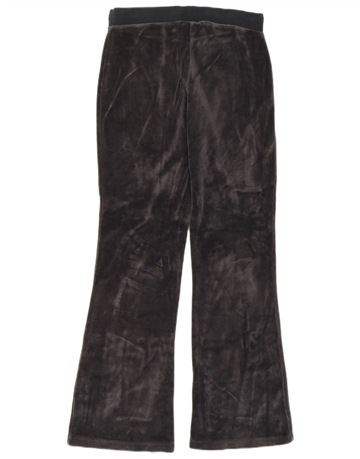 Champion Womens Velour Træningsdragt Bukser UK 12 Medium Grey Tie Dye