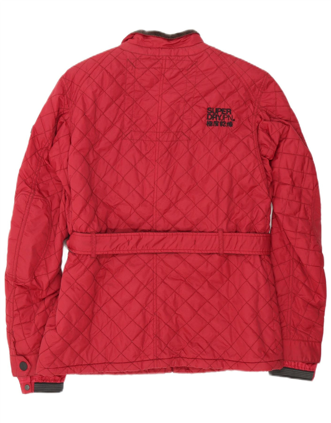 Superdry Quiltet jakke til kvinder UK 18 XL Rød Nylon