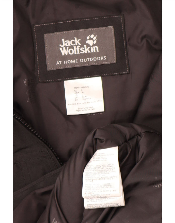 Jack Wolfskin Herre polstret jakke UK 40/42 Stor sort polyester