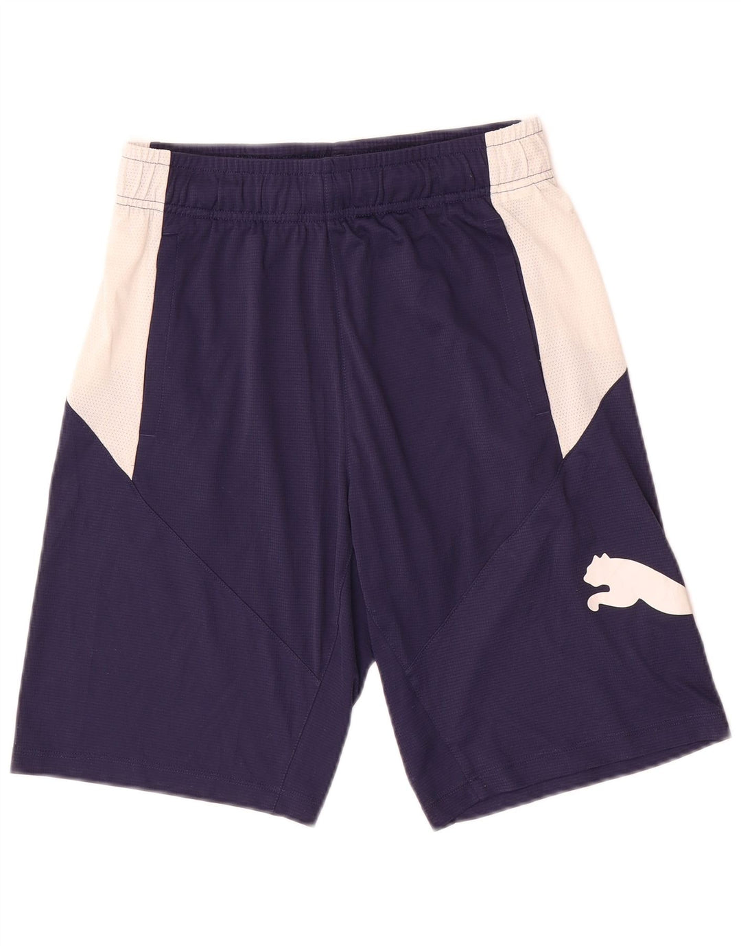 Puma Herre grafiske sportsshorts Small Navy Blue Colourblock