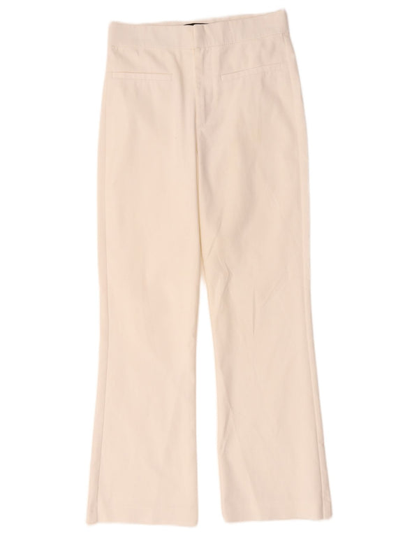 Zara Dame Bootcut Casual Bukser Small W26 L26 White