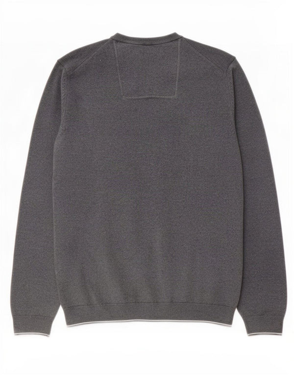 Hugo Boss Herre sweater med rund hals, mellemgrå