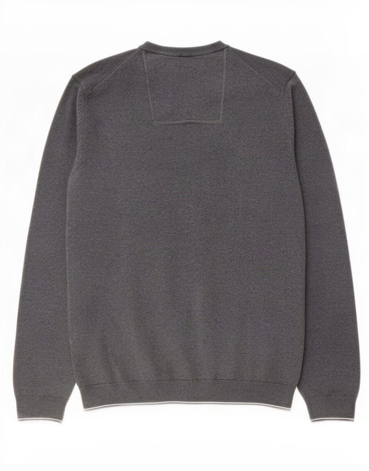 Hugo Boss Herre sweater med rund hals, mellemgrå