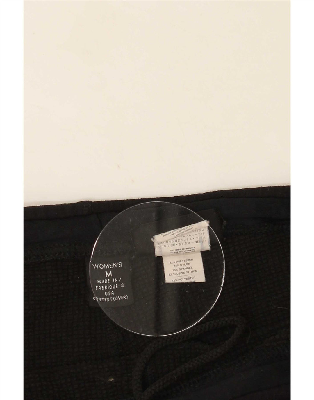 Patagonia Dame Leggings UK 14 Medium Sort Polyester