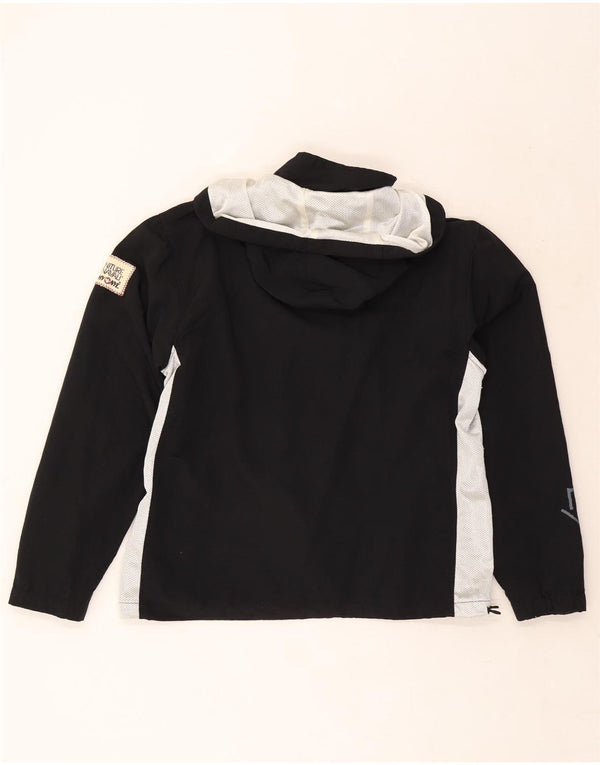Murphy & Nye Dame Oversized grafisk regnjakke UK 10 Small Black