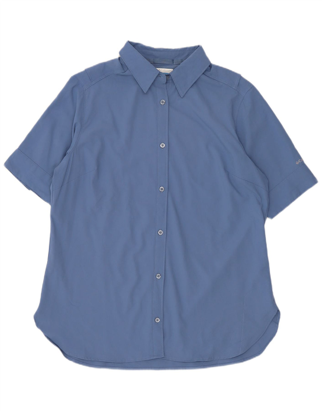 Columbia kortærmet skjorte til kvinder UK 14 Medium Blue Polyester