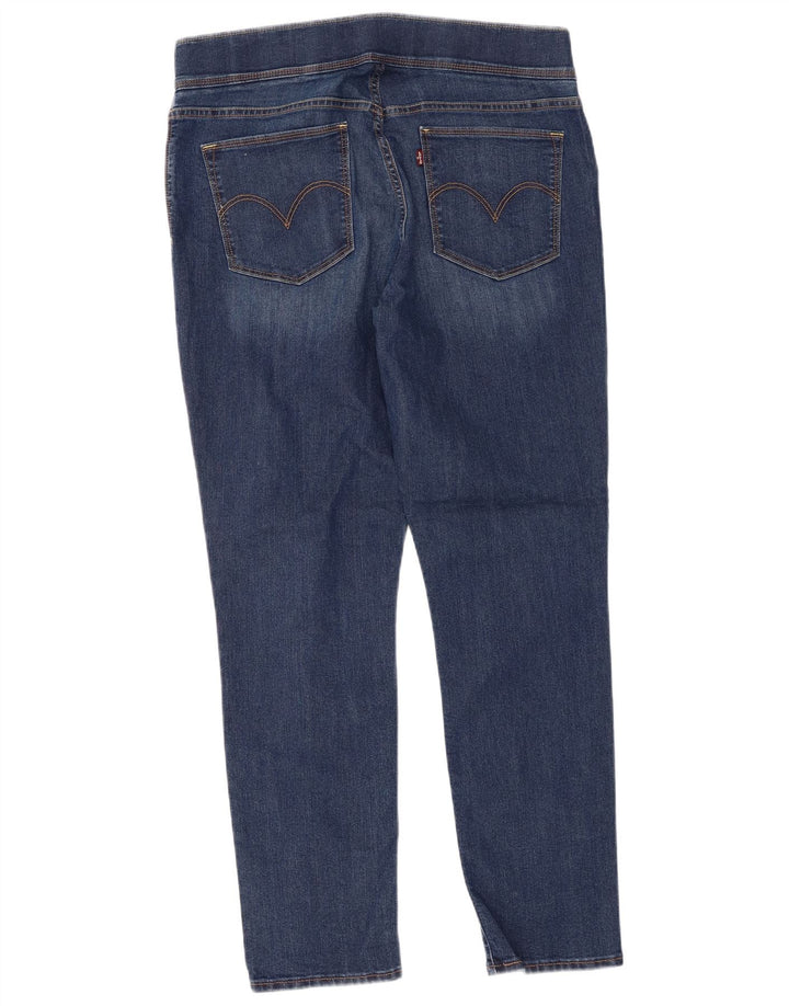 LEVI'S Dame Skinny Jeans US 14 XL W32 L29 Blå Bomuld