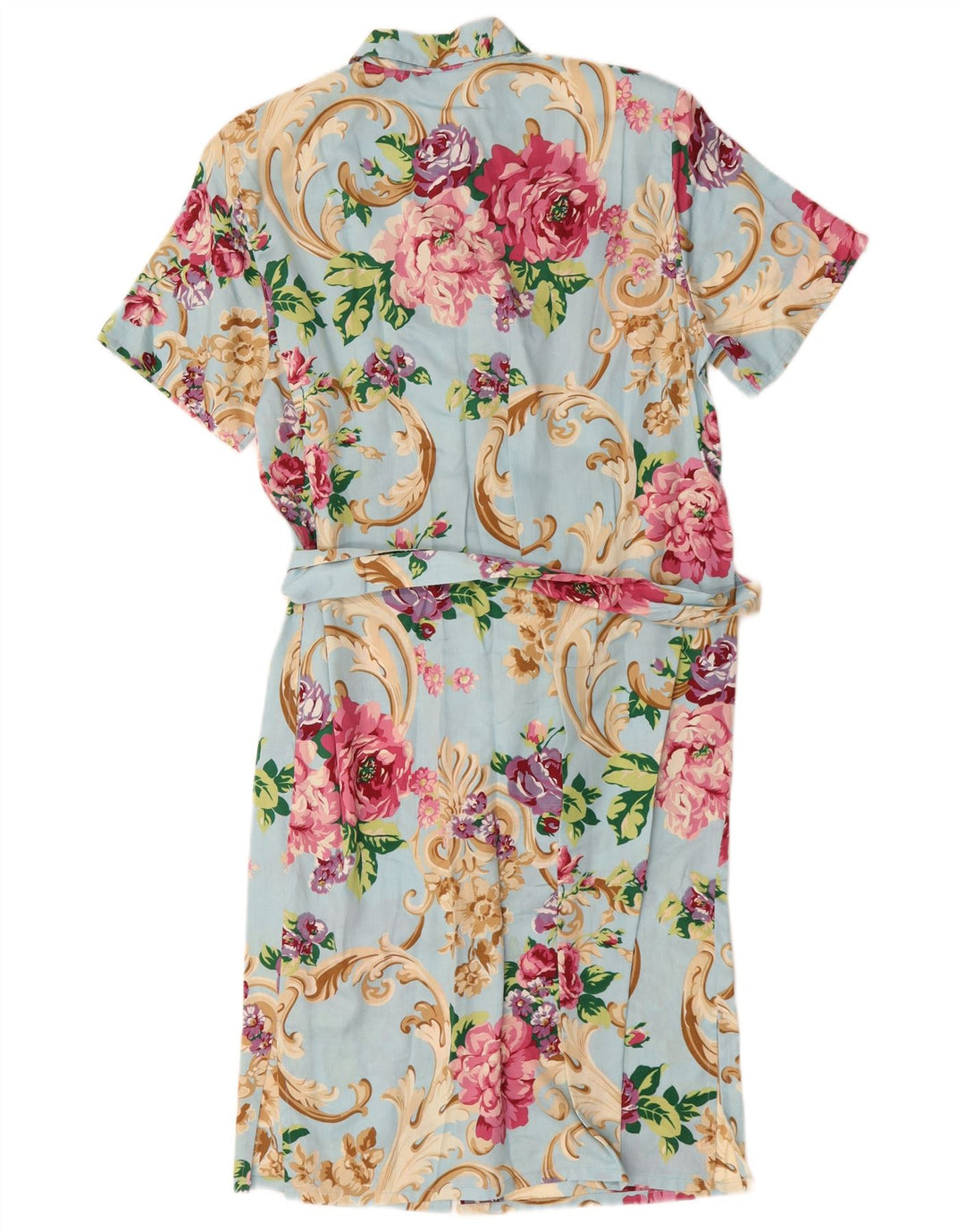 Elle Dame Skjortekjole IT 44 Medium Blue Floral