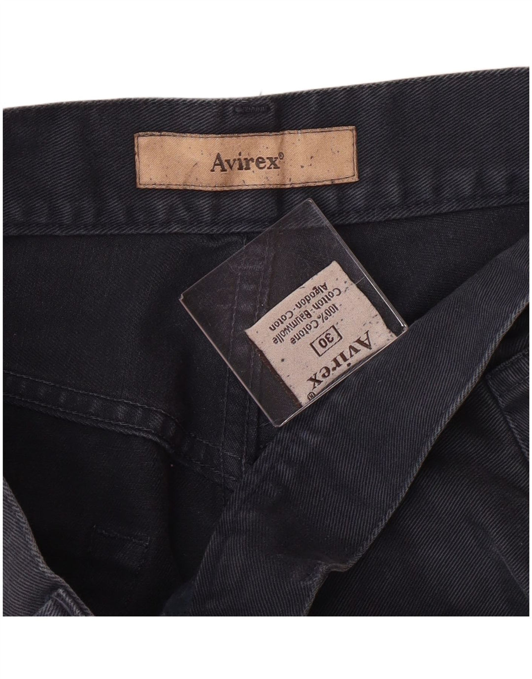 AVIREX Straight Jeans til mænd W30 L29 Marineblå Bomuld