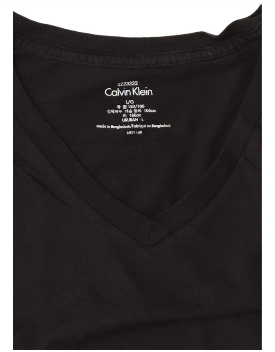 CALVIN KLEIN Herre T-Shirt Top Stor Sort