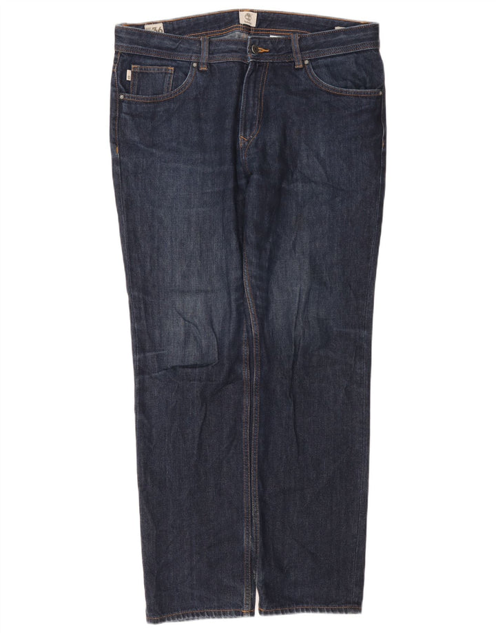 Timberland Straight Jeans til mænd W36 L31 Marineblå bomuld