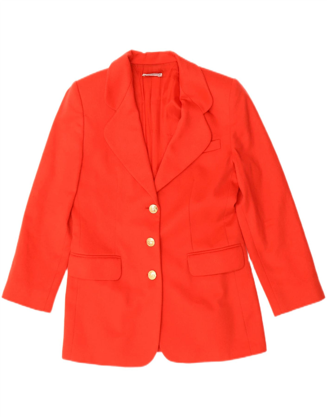 LUISA SPAGNOLI Womens 3 Button Blazer Jacket IT 44 Medium Red Wool Vintage Luisa Spagnoli and Second-Hand Luisa Spagnoli from Messina Hembry 