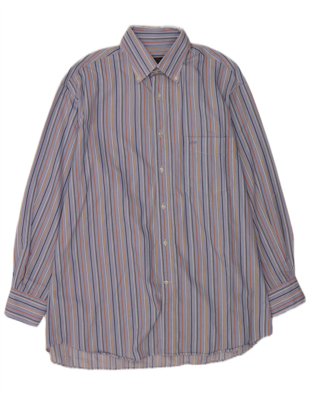 Paul & Shark Herre Yachting Shirt Størrelse 41 Mellem blå stribet bomuld