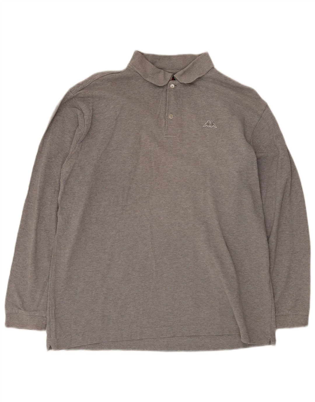 KAPPA Langærmet poloshirt til mænd, stor grå