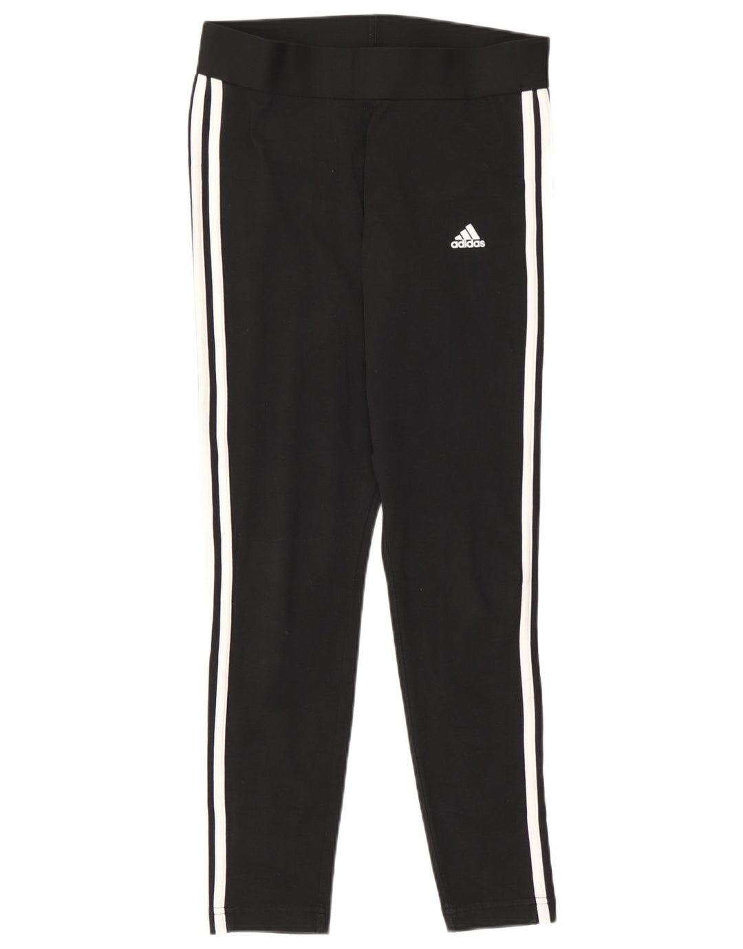 Adidas Dame Leggings UK 12/14 Medium Sort Bomuld