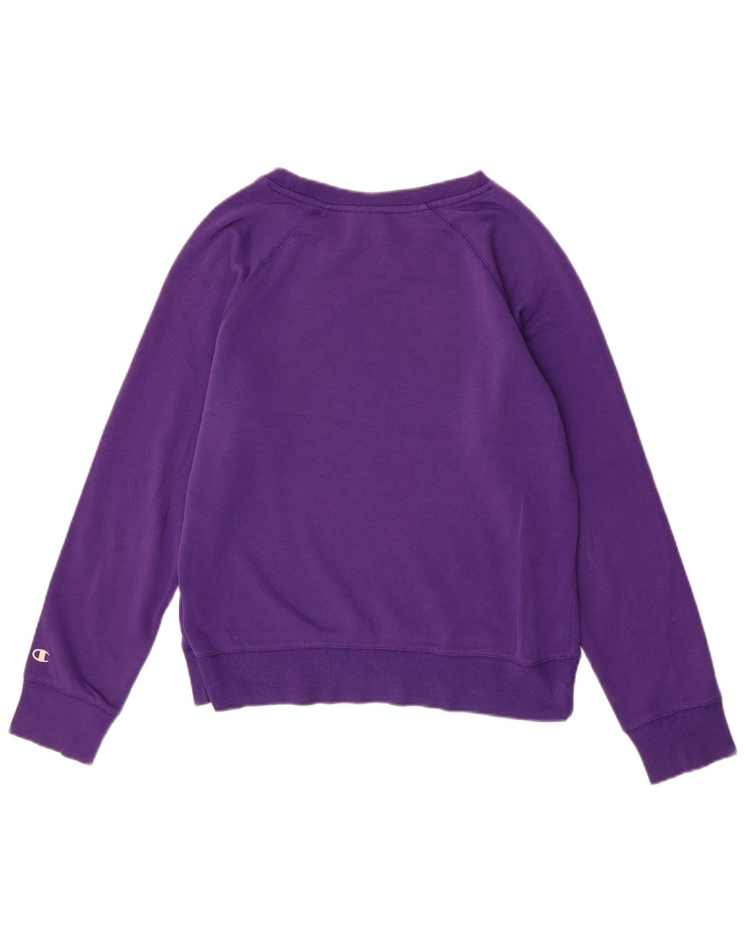 CHAMPION Womens Graphic Sweatshirt Jumper US 10 Large Purple Cotton