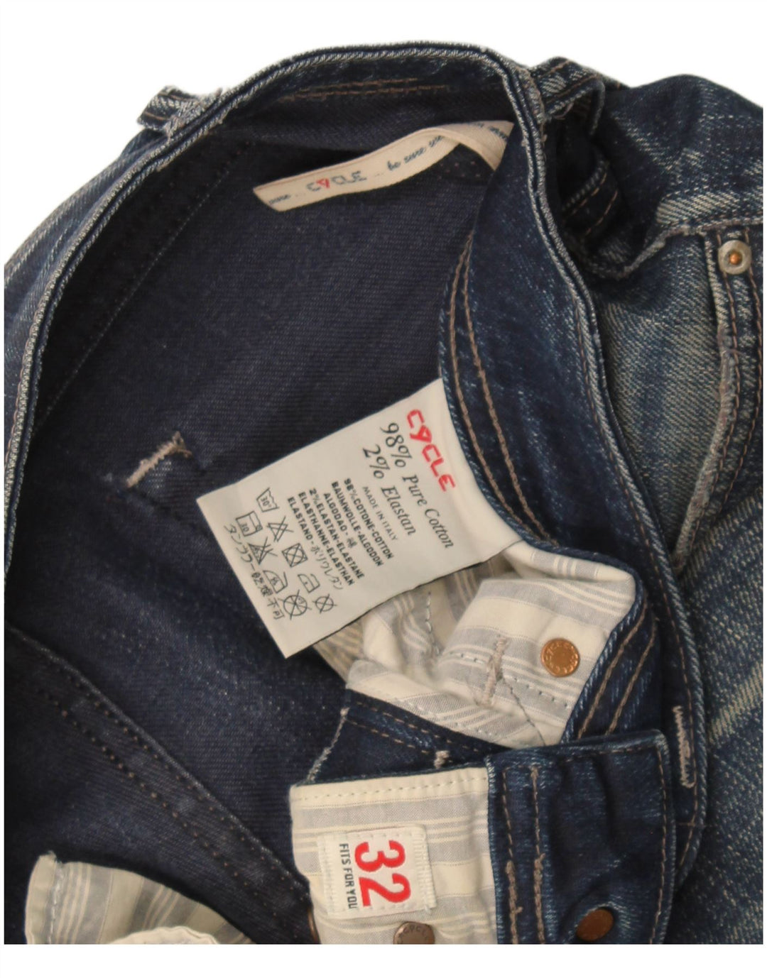 Cycle Dame Skinny Jeans W32 L34 Marineblå Bomuld