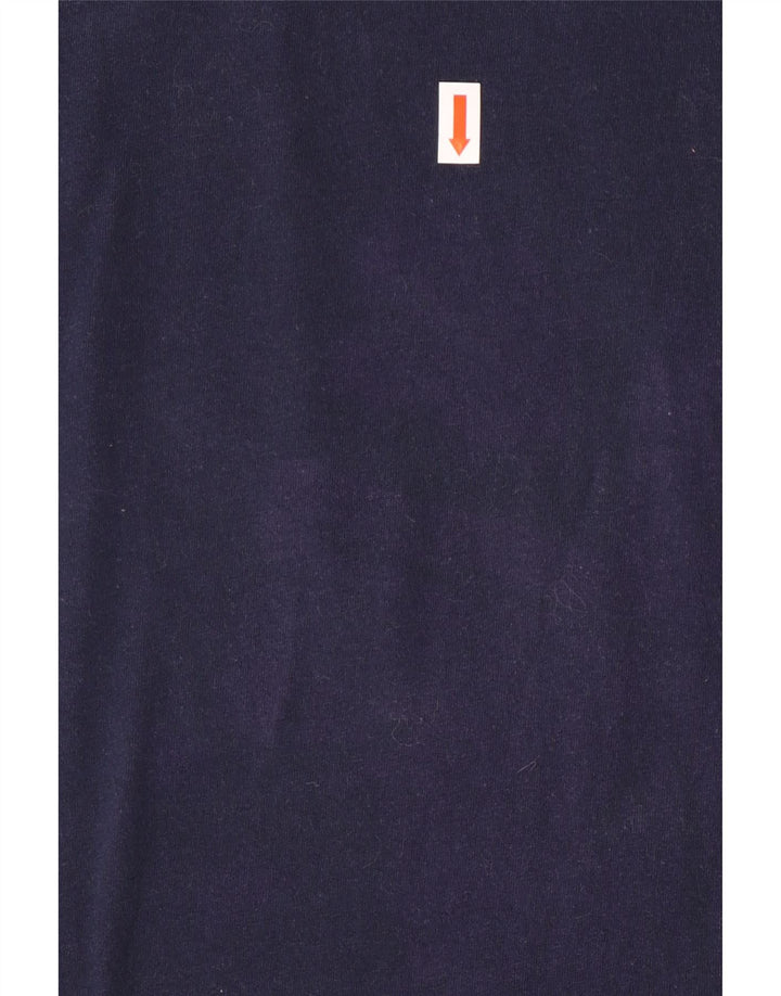 NIKE Mens Graphic T-Shirt Top Large Navy Blue Cotton