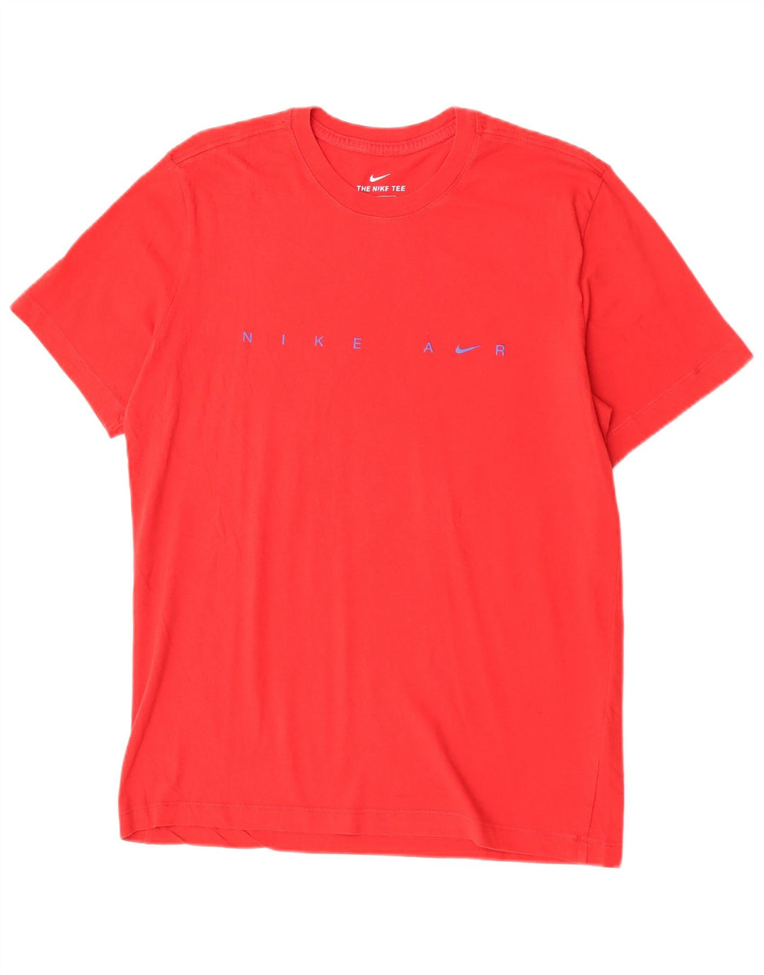 Nike Herre Air Graphic T-Shirt Top Medium Rød Bomuld