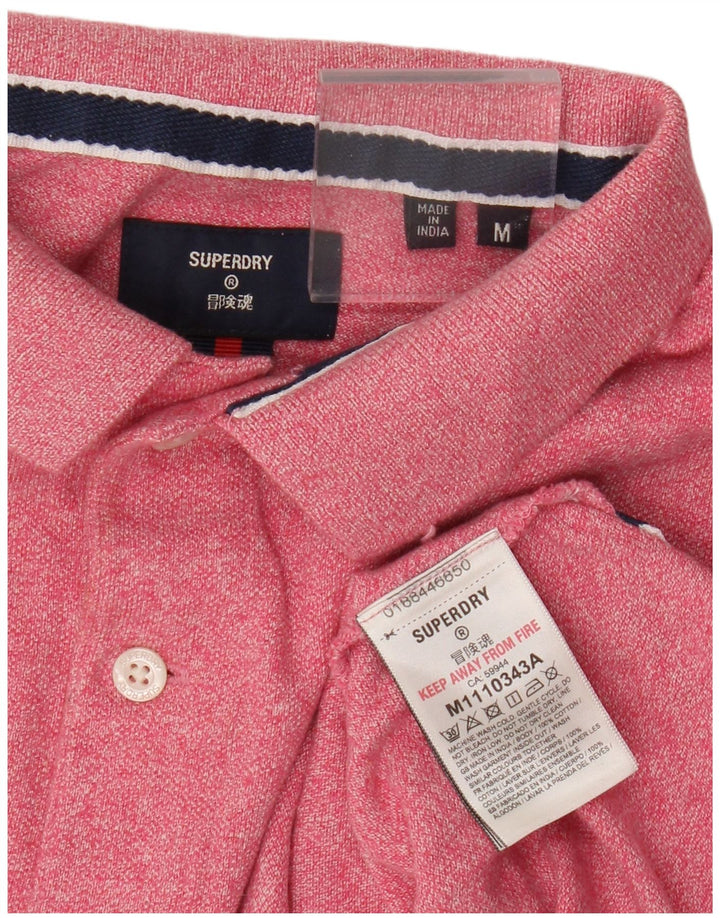 Superdry Poloshirt til mænd Medium Pink Bomuld