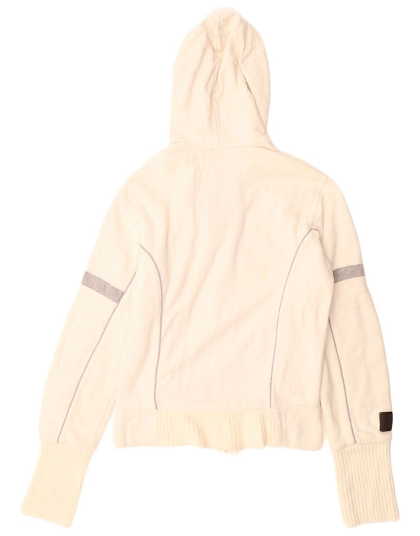 Williams Wilson Dame Hættetrøje Sweater UK 12 Medium White Colourblock