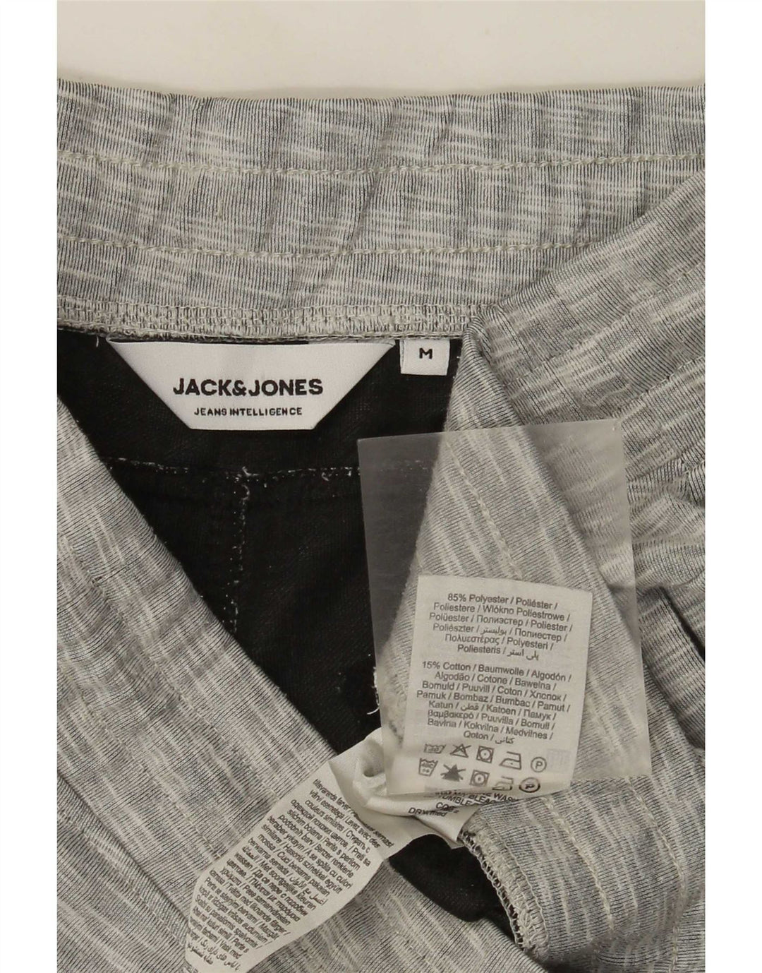 Jack & Jones Sportsshorts til mænd mellemgrå flekket polyester