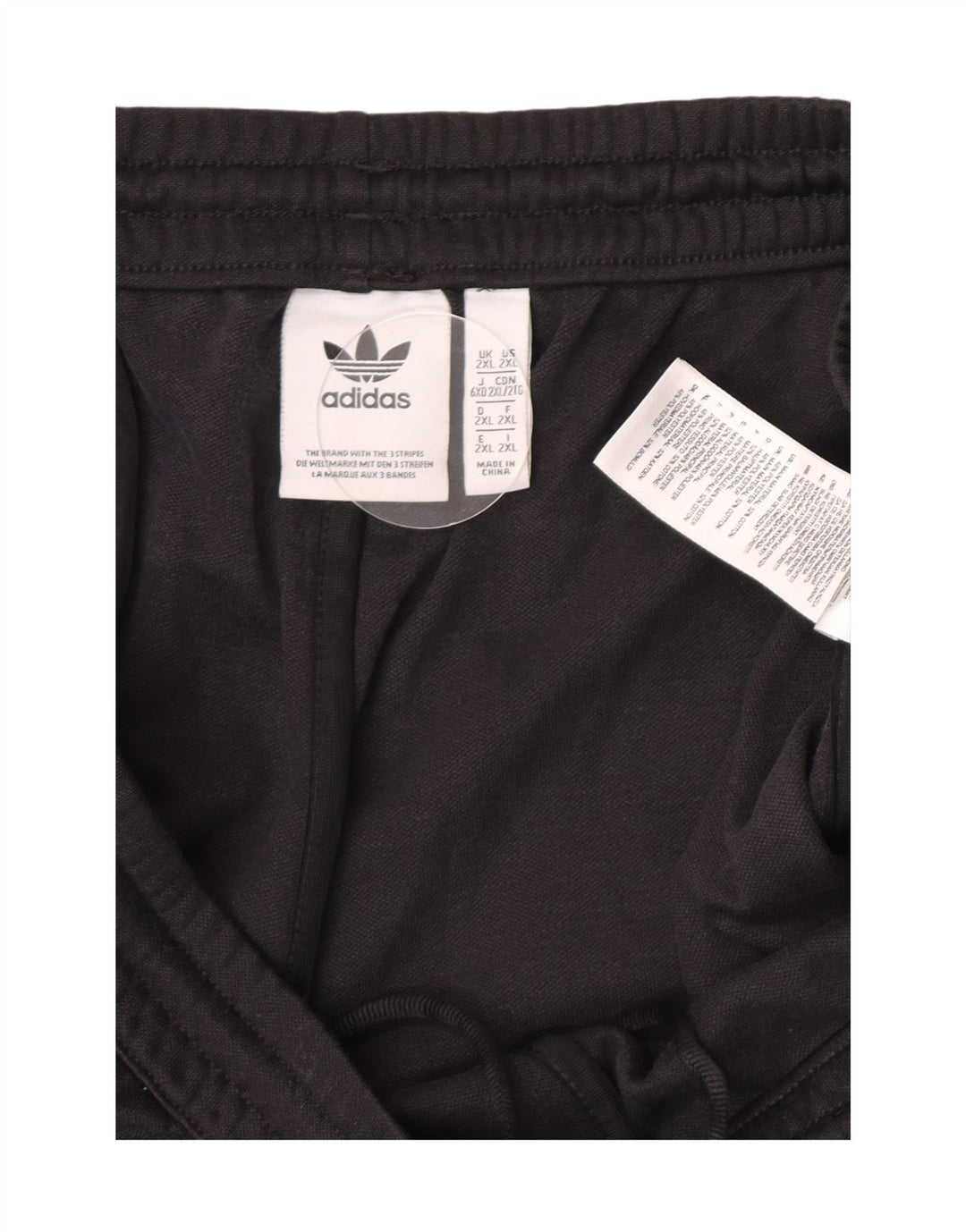 Adidas Træningsdragtsbukser til mænd 2XL sort bomuld