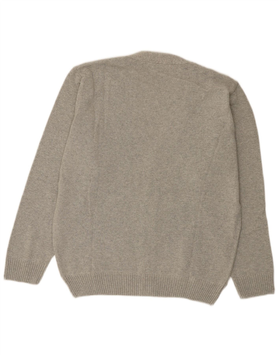 Roger Kent Herre Cardigan Sweater IT 52 Large Grey Argyle/Diamond