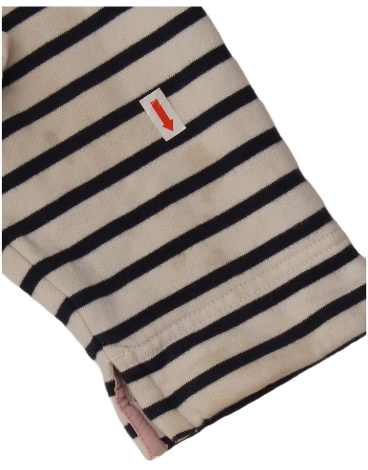 Besætningstøj Dame Sweatshirt Jumper UK 12 Mellem marineblå stribet