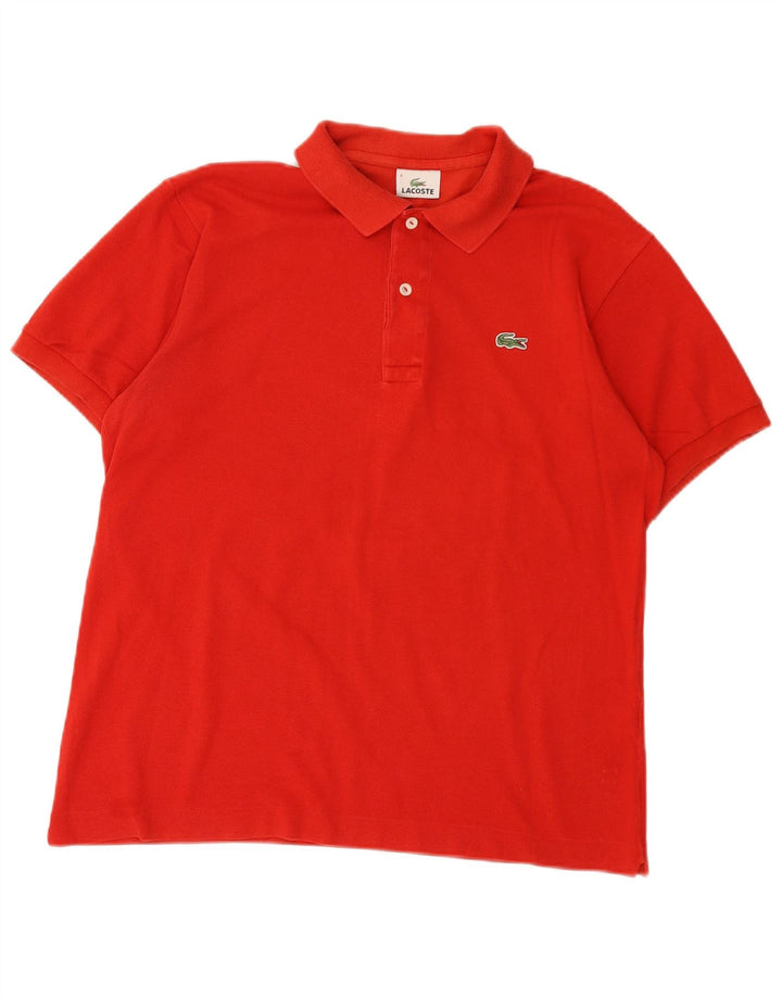 Lacoste herre poloskjorte str. 4 Medium rød bomuld