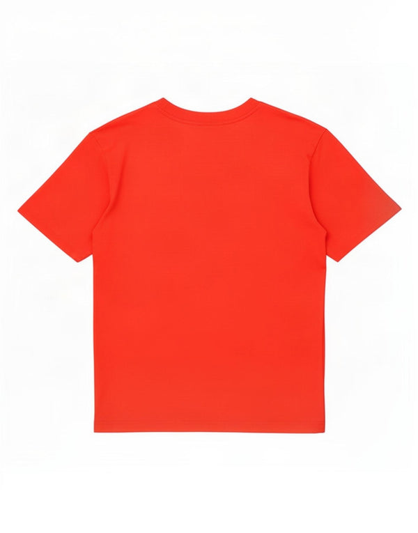 Vintage Dame Grafisk T-Shirt Top UK 16 Stor Rød Bomuld